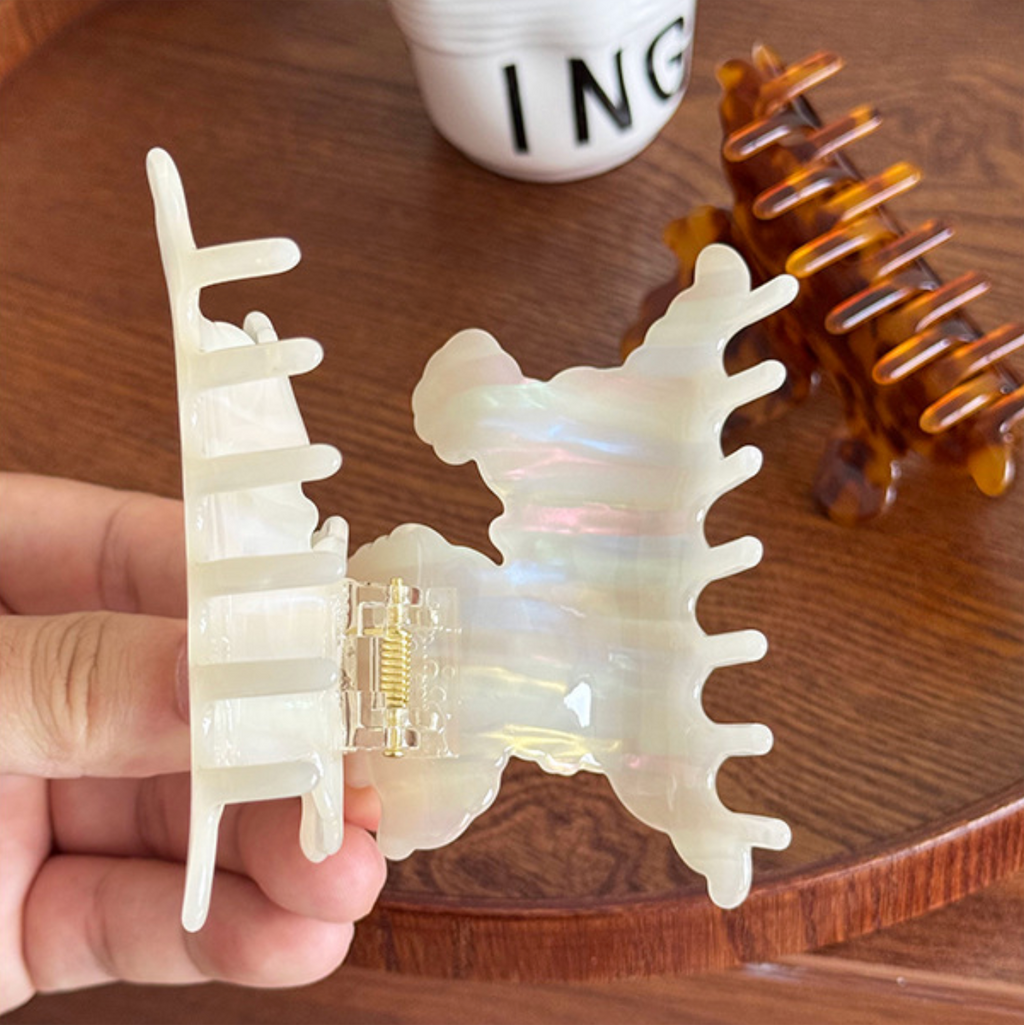Cartoon Dog Acetate Claw Clip