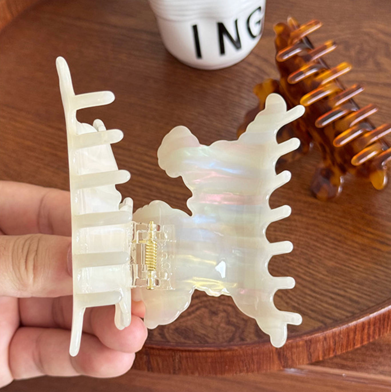 Cartoon Dog Acetate Claw Clip