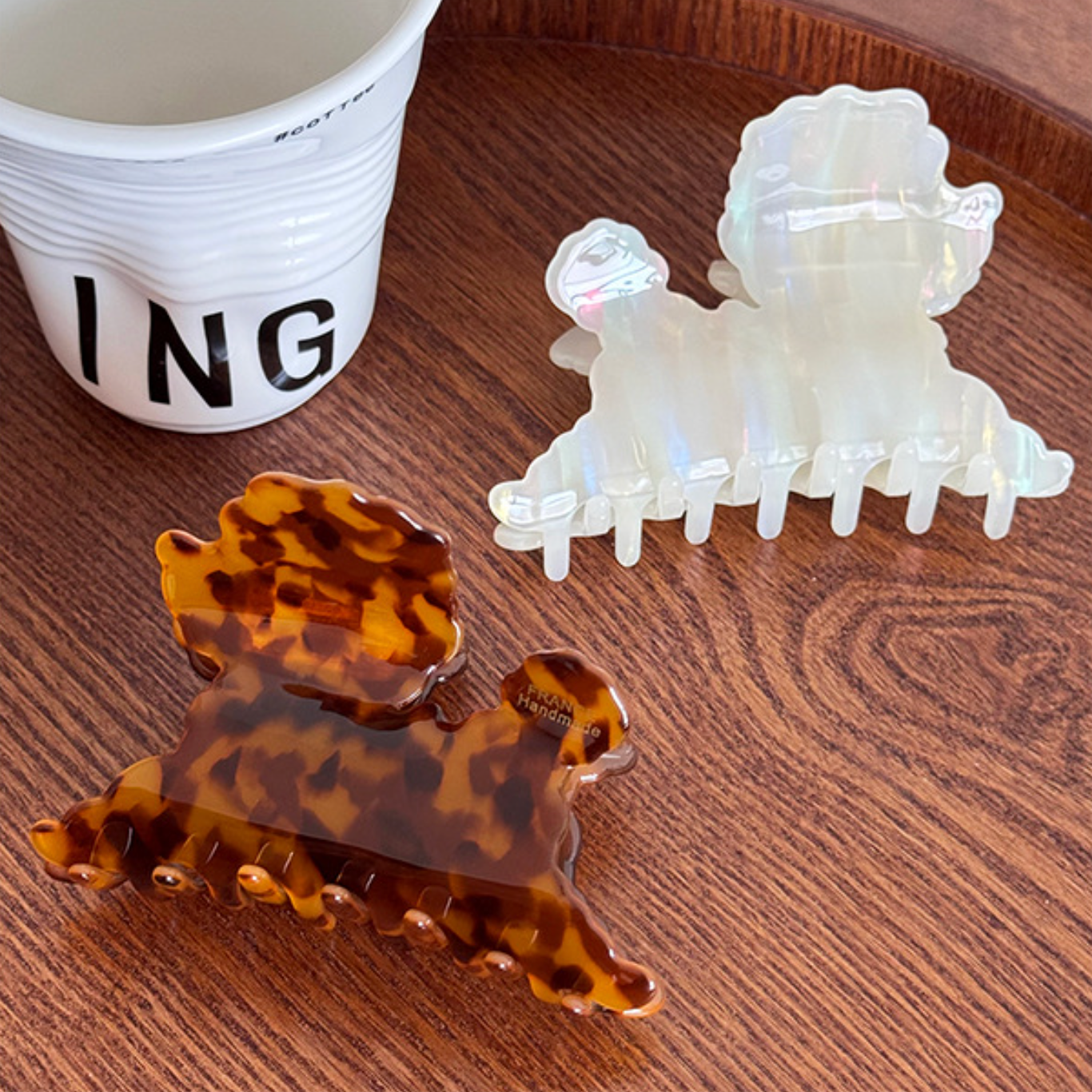 Cartoon Dog Acetate Claw Clip