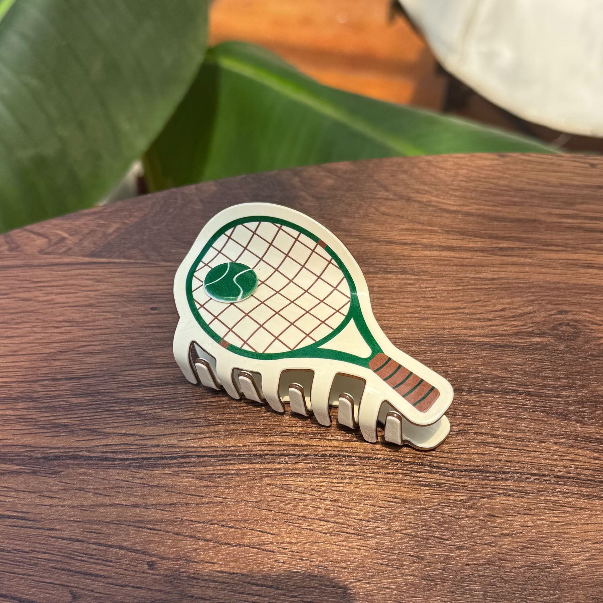 Vintage Tennis Racket Claw Clip