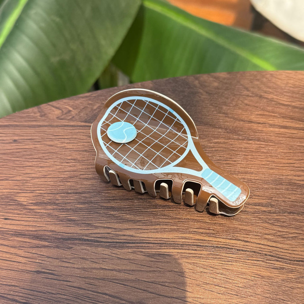 Vintage Tennis Racket Claw Clip