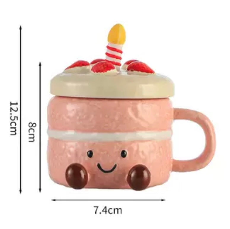 Birthday Cake Ceramic Mug - 400ml