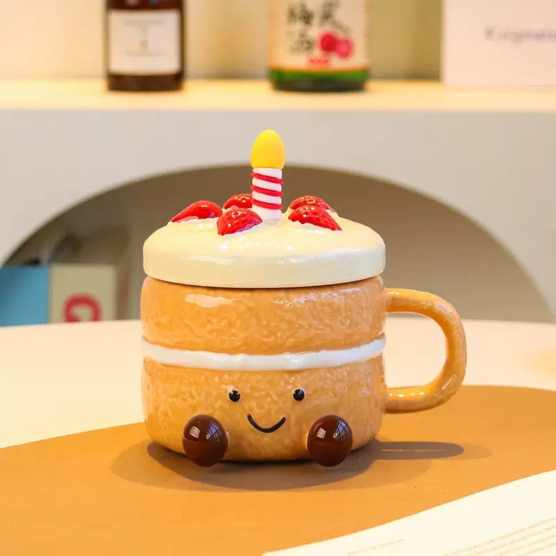 Birthday Cake Ceramic Mug - 400ml