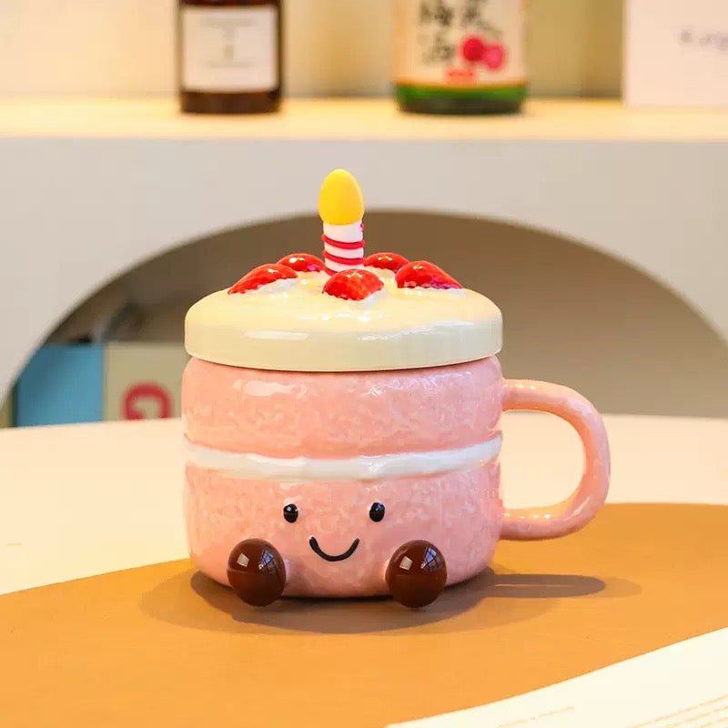 Birthday Cake Ceramic Mug - 400ml