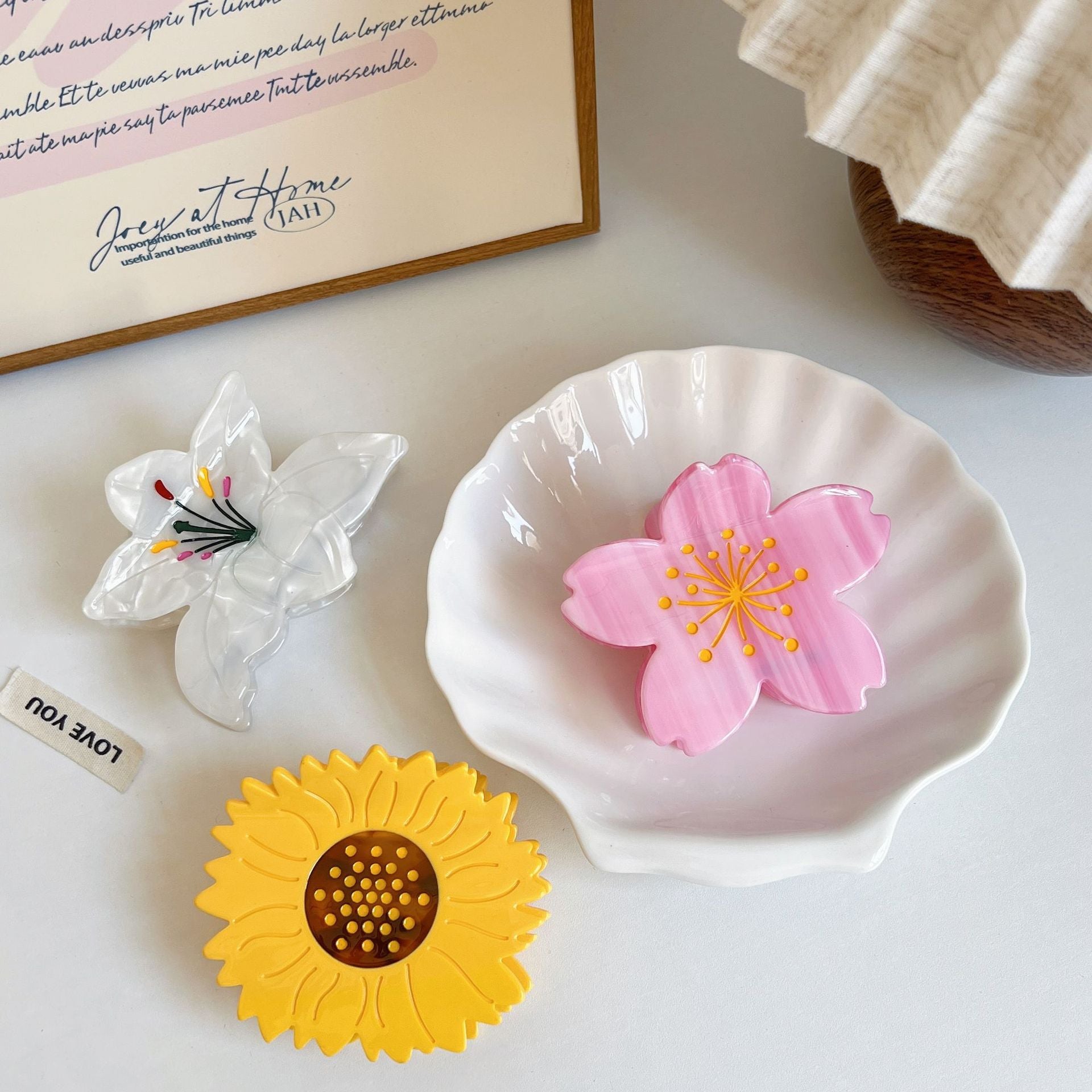 Spring Flower Claw Clip