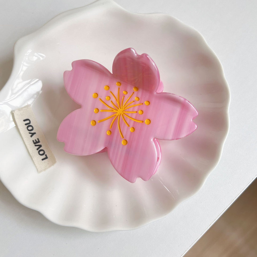 Spring Flower Claw Clip